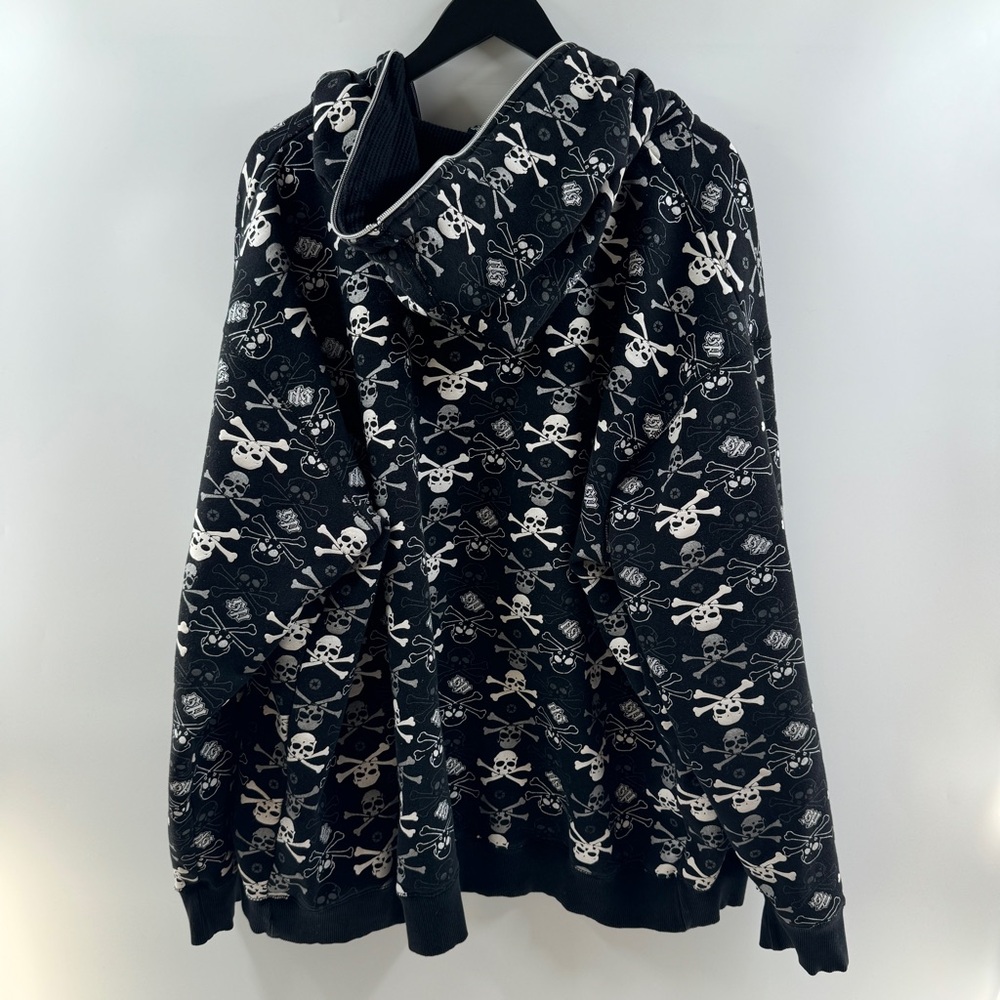 Vintage Southpole Skull & Crossbones Hoodie – Men’s XXL Y2K Rare - Picture 6 of 11
